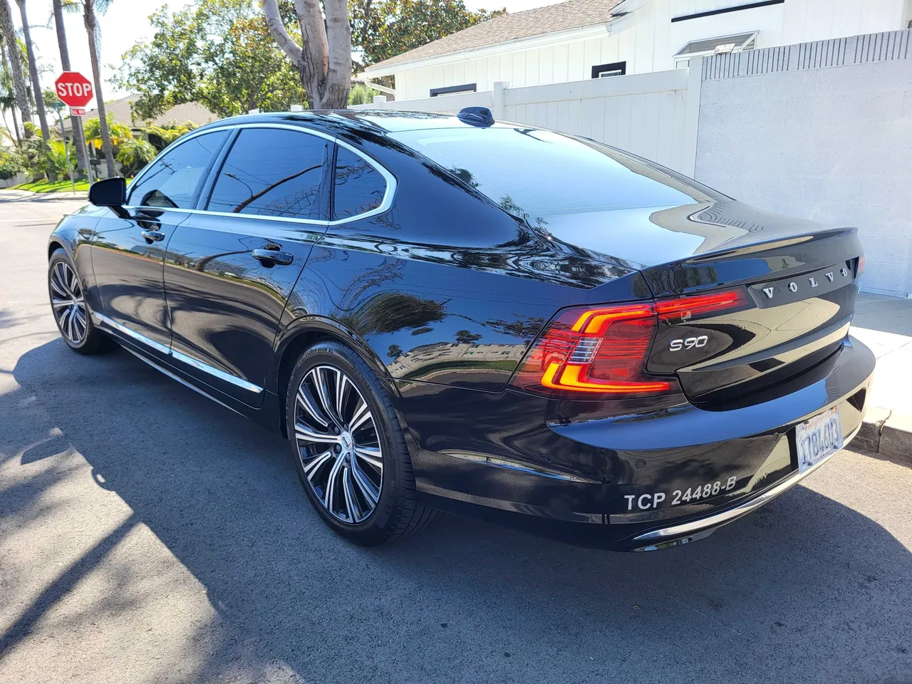 Black Volvo S90 for sedan rental in Bodfish, CA