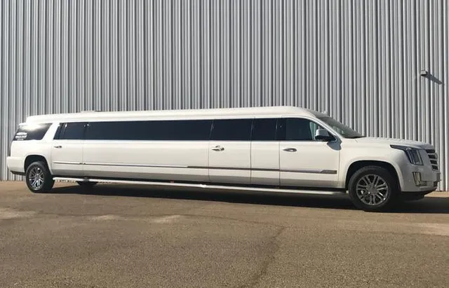 White Cadillac Escalade Limo for cadillac escalade limo