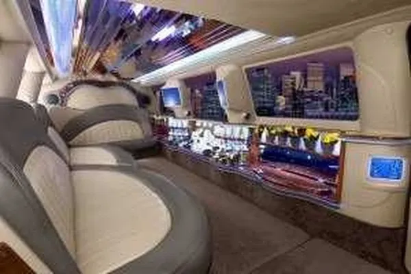 White Ford Excursion Limousine for limo rental in Fort Washington, MD