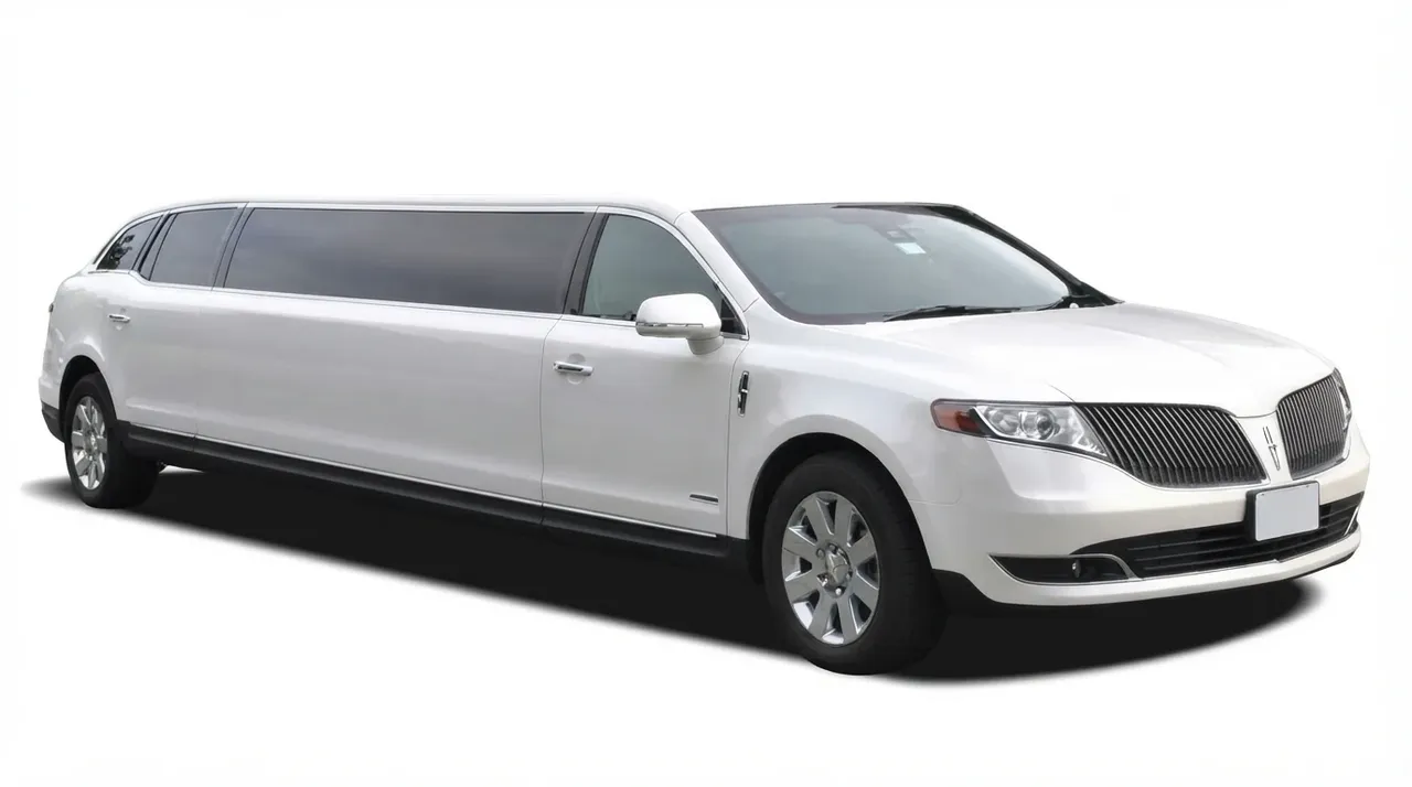 White Lincoln MKT Limousine for wedding car rental in Fort Washington, MD