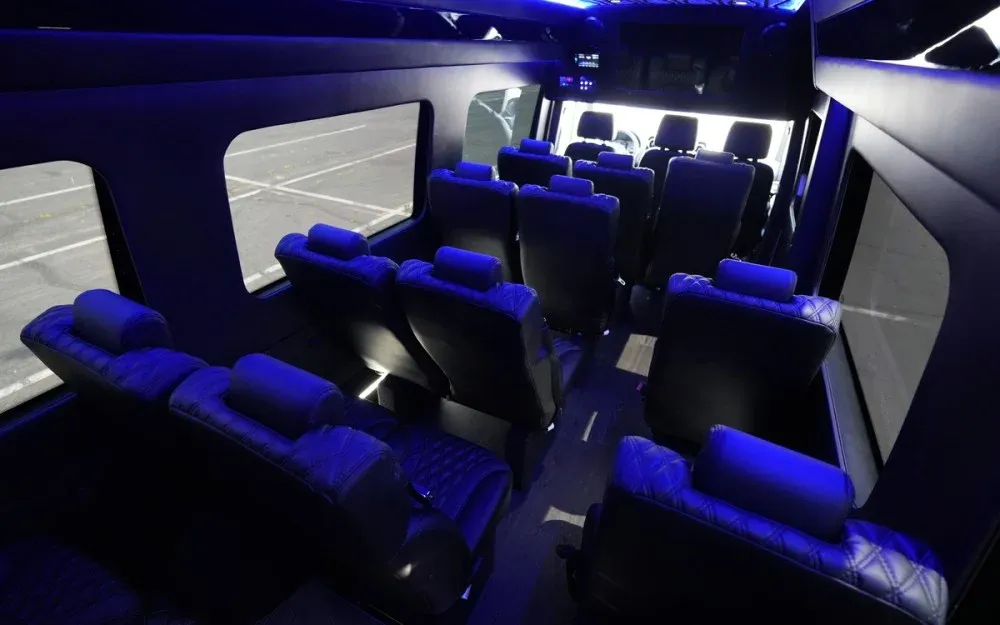White Luxury Sprinter Shuttle Van, photo 2 for shuttle bus rental in Tulare County, CA