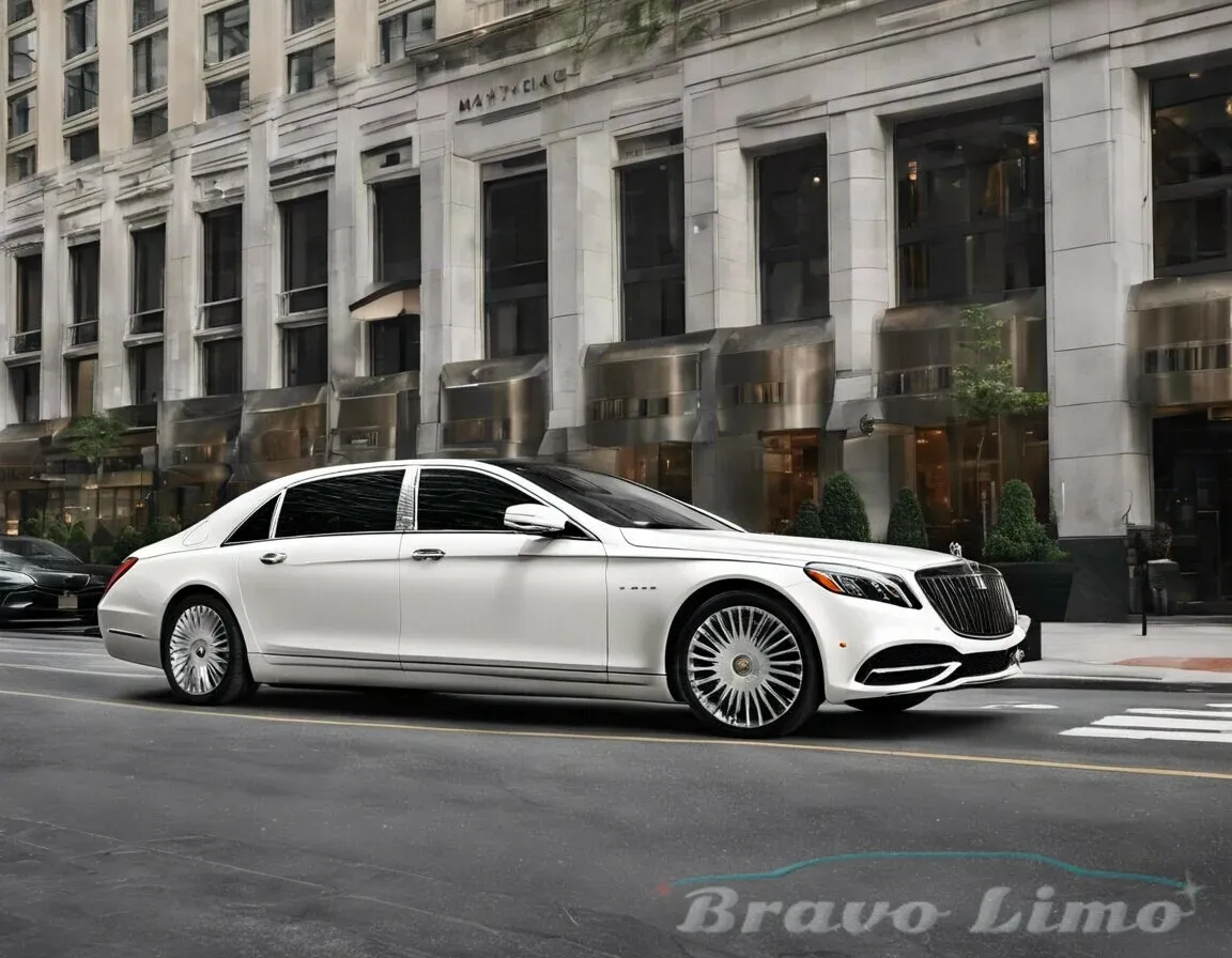 White Mercedes-Maybach Sedan for sedan rental