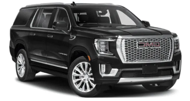 Black GMC Yukon for airport transfers Black GMC Yukon for airport transfers