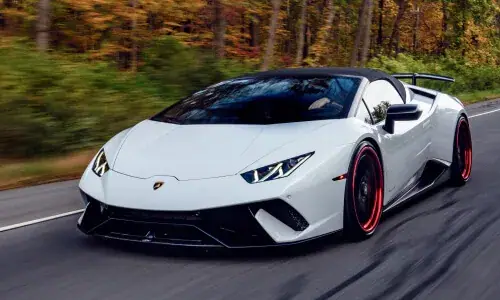 White Lamborghini Huracan